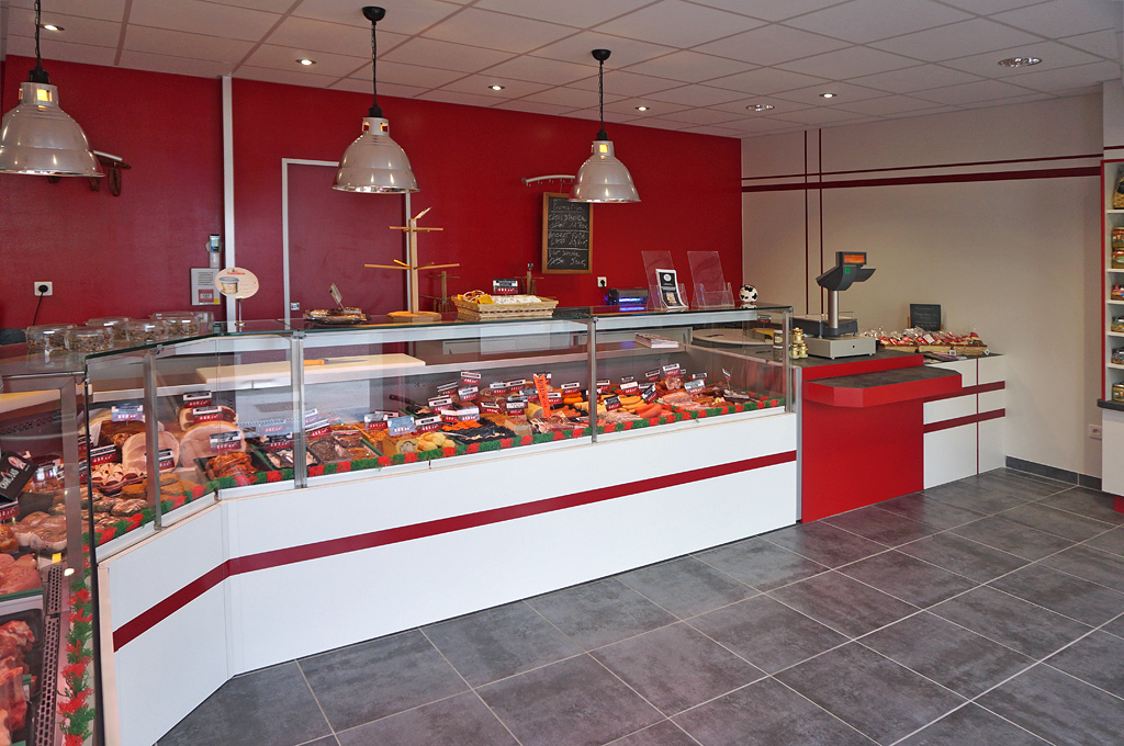 Intérieur de la boucherie